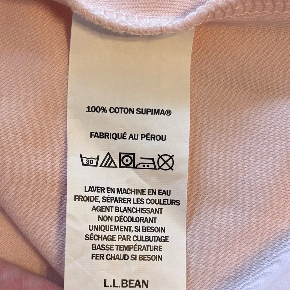 L.L Bean Tops Split-Neck Tunic 3/4 Sleeve - Picture 9 of 10